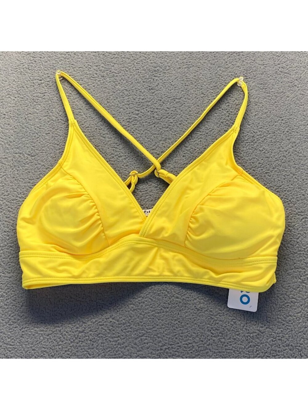 Sports Illustrated Sport Bra Top Lined Swim Top Sz M Spandex Polyester